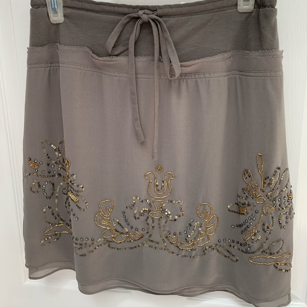 Beautiful sassy beaded above knee skirt